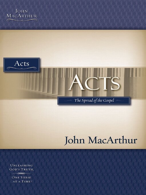 Title details for Acts by John F. MacArthur - Wait list